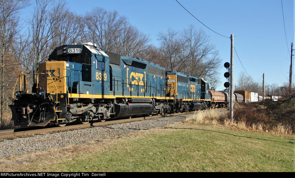 CSX 8319, 4421 shove back